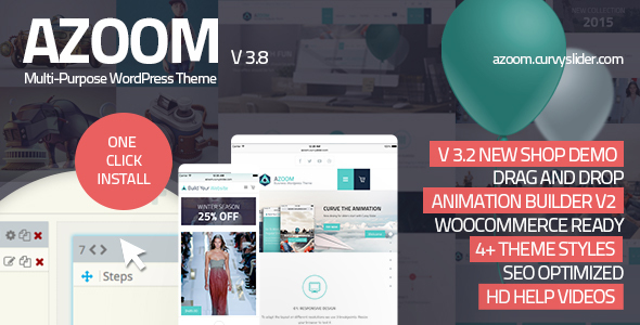 Azoom | Multi-Purpose Theme with Animation Builder Logo